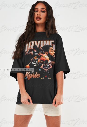 Kyrie Irving Shirt Basketball Player Playoffs Tshirt Classic 90s Graphic Tee Unisex  Vintage Bootleg Gift