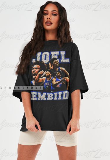 Embiid Shirt Basketball Player MVP The Process Slam Dunk Merchandise Bootleg Vintage Classic 90s Graphic tee Unisex
