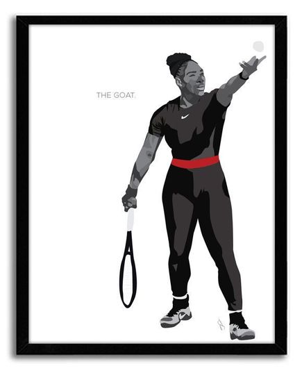 The Goat, Serena Williams poster, US Open poster, Serena Williams
