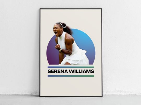 Serena Williams poster | US Open poster  | Serena Williams | Serena Williams art
