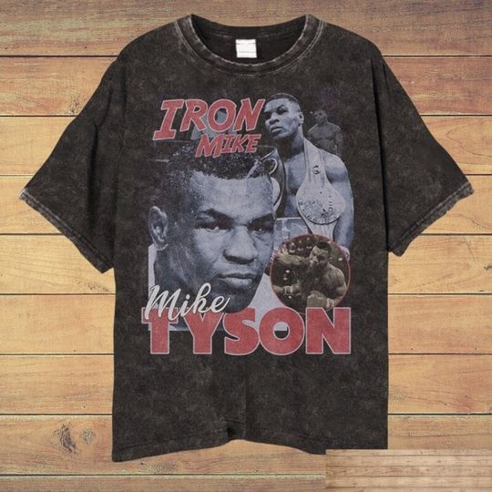 Vintage Wash Mike Tyson Iron Mike T-shirt, Mike Tyson Shirt, Iron Mike Graphic Tee, Boxing Sport Legend Unisex T Shirt