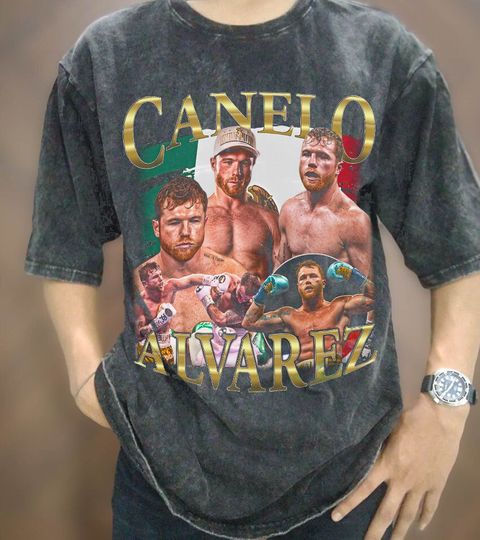 Vintage Wash Canelo Alvares T-shirt, Vintage Oversize Canelo Alvarez T Shirt, 90s Men's Women Tee, Vintage Hiphop Rap T-shirt