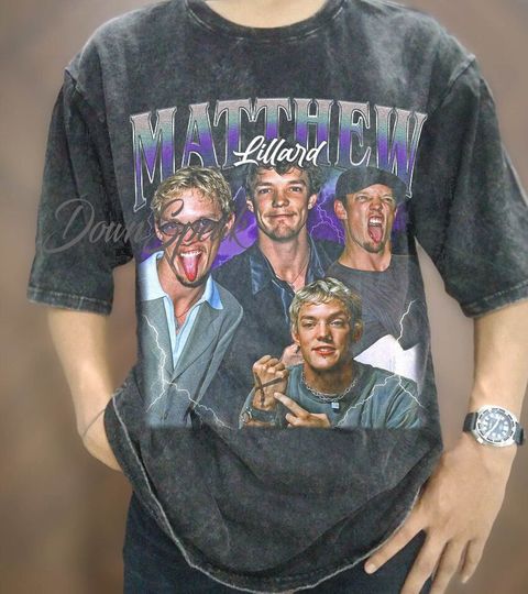 Vintage Matthew Lillard T-shirt, Vintage Wash Matthew Lillard Oversized T-Shirt,  Stu Macher Shirt, Matthew Lillard Retro Shirt