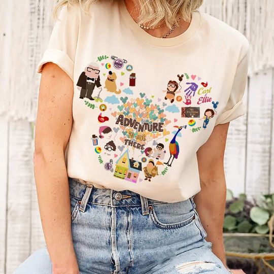 Adventure Is Out There Disney Up Shirt, Mickey Ears Disney Balloons
