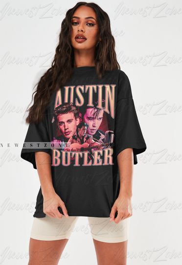 Austin Butler Shirt Actor American Movie Drama Television Series Fans Tshirt Retro Vintage Bootleg Graphic Tee
