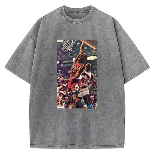 Michael Jordan Hard Foul 80's 90's Vintage Dunk Bad Boy Pistons T-Shirt