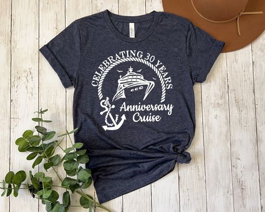 Custom Years Anniversary Cruise Shirt, Cruise Couples Tees, Wedding Anniversary Vacation Shirt