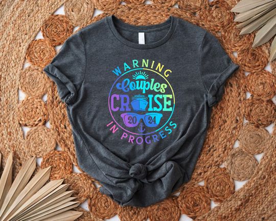 Couples Cruise 2024 Shirt,Warning Couples Cruise In Progress Shirt,Cruise Couples Gift,Valentines Cruise Couples Tee