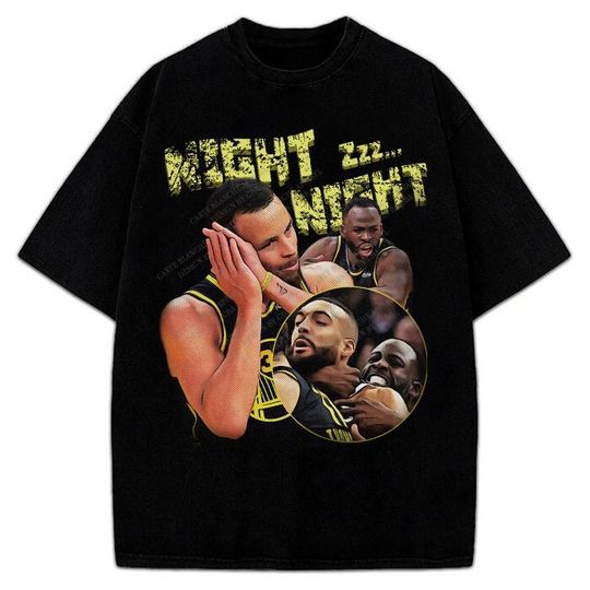Stephen Curry Draymond Green Rudy Gobert Night Night Custom Design Graphic T-Shirt
