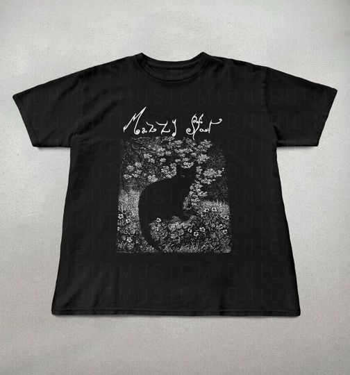Mazzy Star Cat Shirt 90s Alternative Rock Hope Sandoval