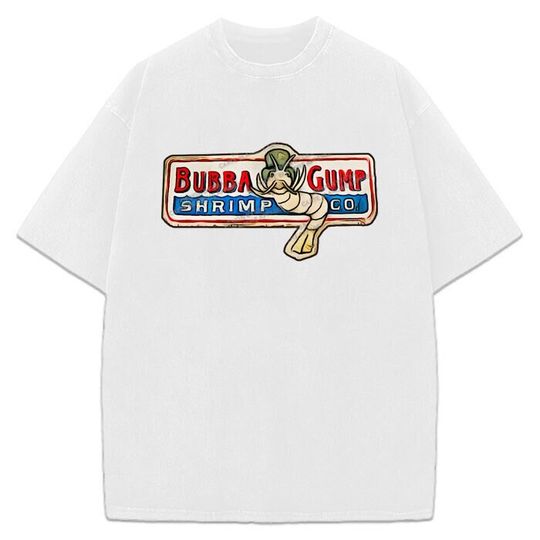 Forrest Gump Bubba Shrimp Co. Vintage Movie Graphic Design T-Shirt
