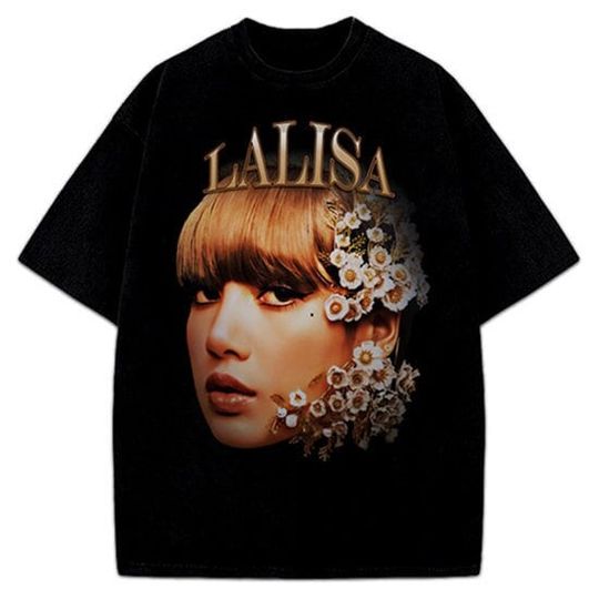 LALISA Lisa Blackpink Kpop Korean Superstar Queen Portrait Design T-Shirt