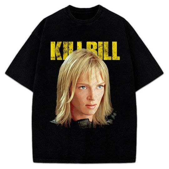 Kill Bill T-Shirt Uma Thurman Vintage Movie Style Custom Graphic Tee