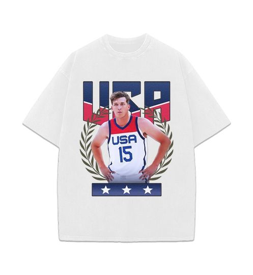 Austin Reaves Team USA - Basketball Graphic Design T-Shirt