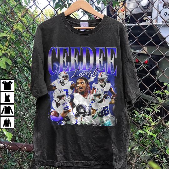 Vintage Retro CeeDee Lamb T-Shirt, Football shirt, Classic 90s Graphic Tee, Vintage Bootleg
