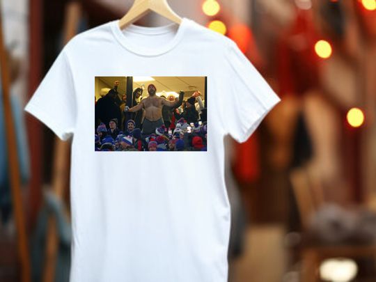 Jason Kelce Partying Shirtless Unisex Men's Cotton Crew T-shirt football tee streetwear tshirt  best seller football