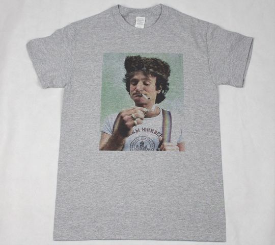 Robin Williams Mork Grey T-shirt sizes available S-3XL
