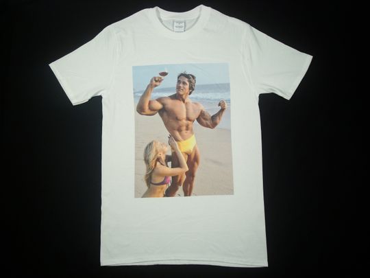Arnold Schwarzenegger White T-shirt sizes available S-3XL