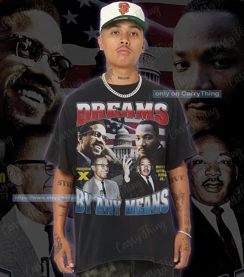Malcolm X Martin Luther King Jr Shirt, Black Lives Matter BLM Black History Shirt