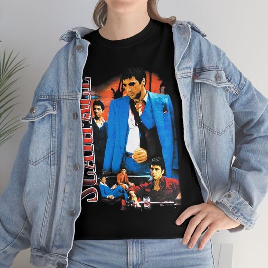 Scarface Vintage Rap T-Shirt, Tony montana scarface t-shirt inspired Vintage 90's Graphic tee
