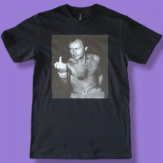 Phil Collins Black T-shirt sizes available S-3XL