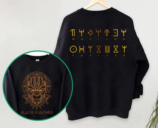Black Panther 2, Wakanda Forever Long Live The King Double Sided Sweatshirt
