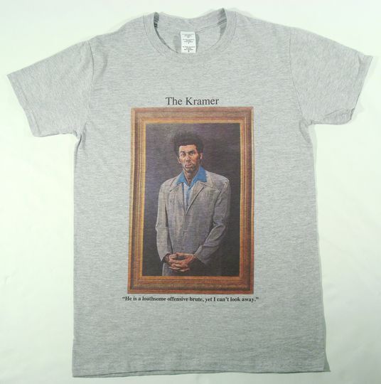 Kramer Sienfeld painting Grey T-shirt sizes available S-3XL