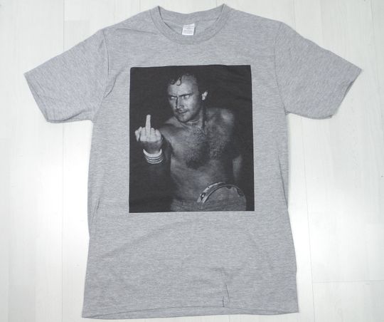 Phil Collins Grey T-shirt sizes available S-3XL