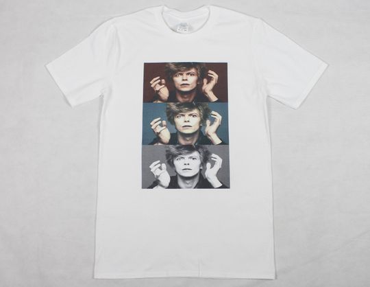 David Bowie Heroes White T-shirt sizes available S-3XL