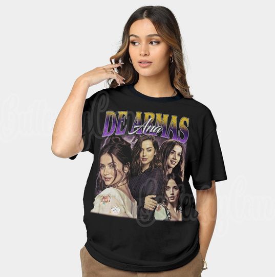 Ana De Armas tshirt, Ana De Armas Shirt, Movie Retro Vintage T-shirt, Unisex Cotton Vintage 90's Graphic Tee, 90's Retro shirt