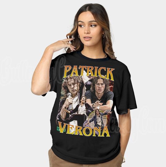 Patrick Verona  Shirt -10 Thins I Hate About You Shirt,Patrick Verona Tshirt,Patrick Verona T-shirt,Patrick Verona T shirt,Heath Ledger
