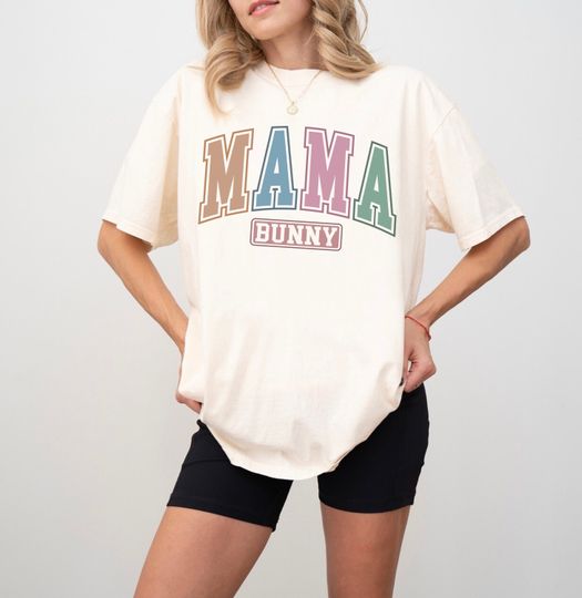 Mama Bunny Shirt, Mom Shirt, Mom Easter T-Shirt, Mom Bunny,Baby Mama Bunny Easter Shirt, Bunny Mommy Shirt, Pregnancy Announcement