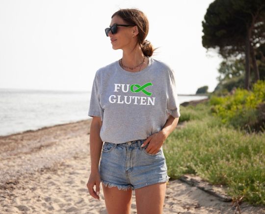 Fuck Gluten Shirt, Celiac Awareness Shirt, Celiac Awareness Month, Gluten Intolerance Shirt, Autoimmune Disease Awareness T-Shirt