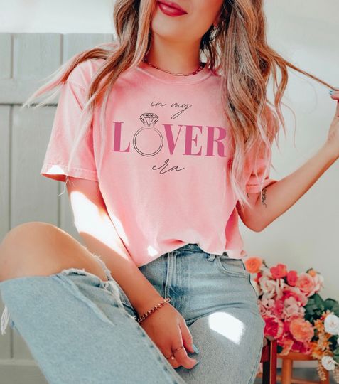 In My Lover Era Shirt, Engaged For Valentines Day Tee, Miss To Mrs, Engaged Era T-Shirt