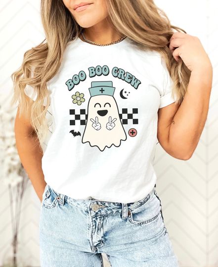 Boo Boo Crew Shirt, Halloween Shirt For Nurse, Gift For Nurse T-Shirt