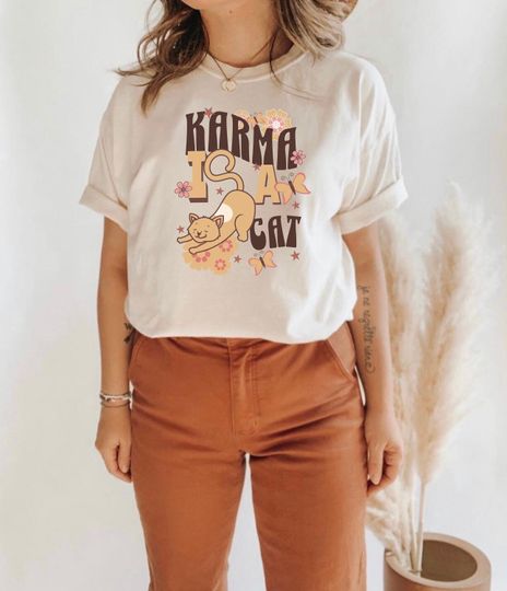 Karma Is A Cat Shirt, Taylor Karma Shirt, Midnights Merch, Midnights T-shirt