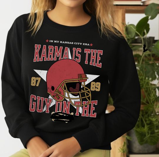 Karma Is The Guy Crewneck, Bella And Canvas Sweatshirt, Karma Sweatshirt, trendy