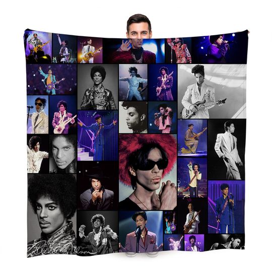 Prince Celebrity Montage Fleece Blanket