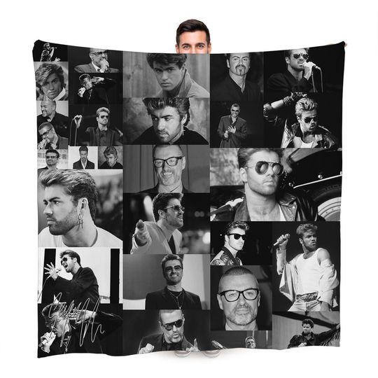 George Michael Celebrity Montage Fleece Blanket