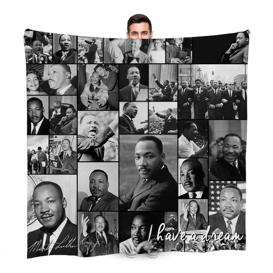 Martin Luther King Celebrity Montage Fleece Blanket