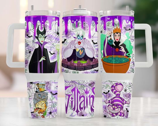 Movie Characters 40oz Tumbler Wrap , Halloween Characters 2 pieces 40 oz Tumbler