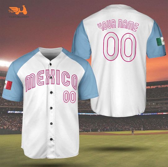Custom Mexico Baseball, World Baseball Classic 3D AOP Jersey Shirt