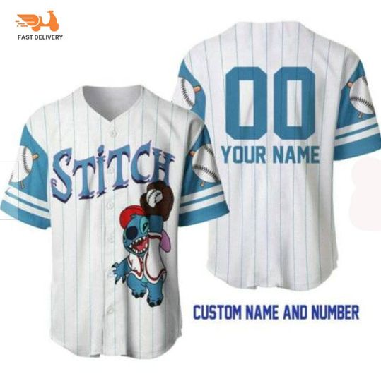 Personalized Love Cute S.titch 3D Baseball Jersey Shirt Gift Best Price