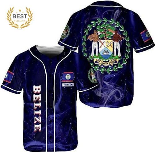 Personalized Belize 3D Baseball Jersey Shirt Halloween Gift Best Price