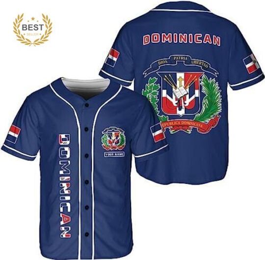 Personalized Dominican Republic 3D Baseball Jersey Shirt Best Price