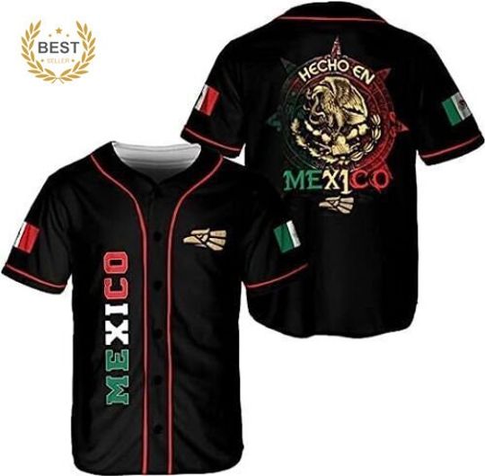 Personalized Name Mexico 3D BASEBALL JERSEY SHIRT Mother Day Gift All Over Print