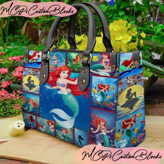 The Little Mermaid Leather Bag, The Little Mermaid Shoulder Bag, Crossbody Bag