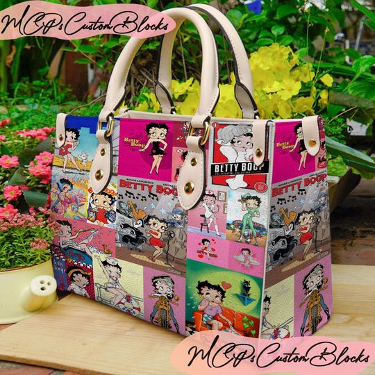 Betty Boop Leather Bag, Betty Boop Shoulder Bag, Crossbody Bag, Shopping Bag