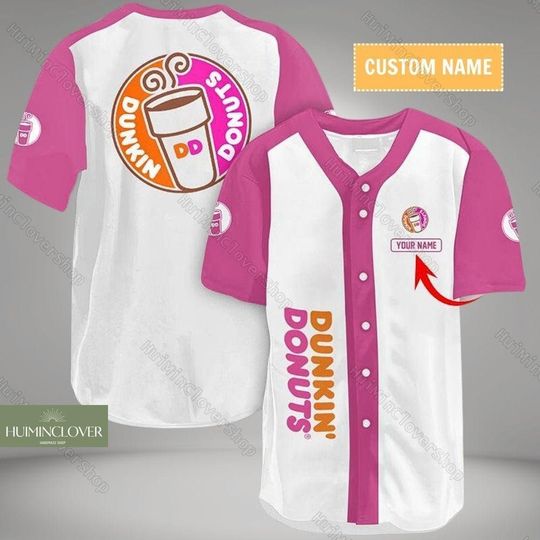 Dunkin Donuts Baseball Jersey, Donuts Fan Shirt, Donuts Lovers Jersey