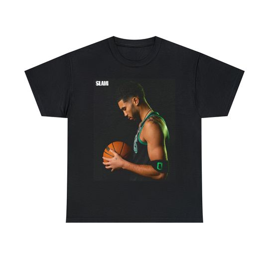 Slam Cover Tee Shirt Boston Celtics Jayson Tatum Coming for the Throne